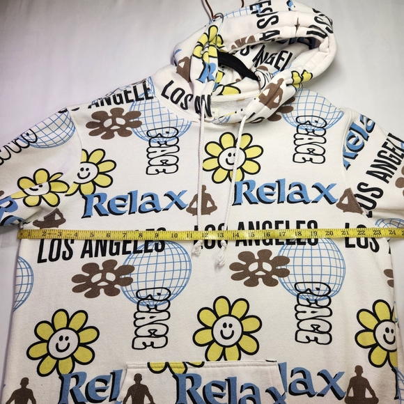 ⭐️ PacSun Vibrant Graphic Hoodie – Y2K Streetwear Essential Size Large - Picture 7 of 8